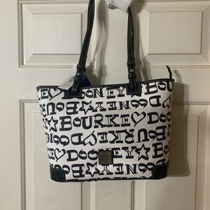 Dooney and Bourke Small Leisure Shopper Doodle Print